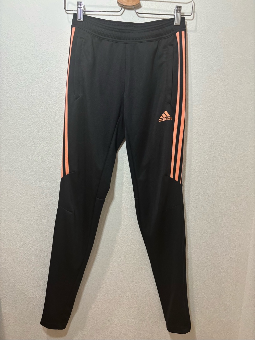 Adidas ClimacoolTiro Women’s Training Pants DH6908 Black/Coral Soccer Joggers XS
